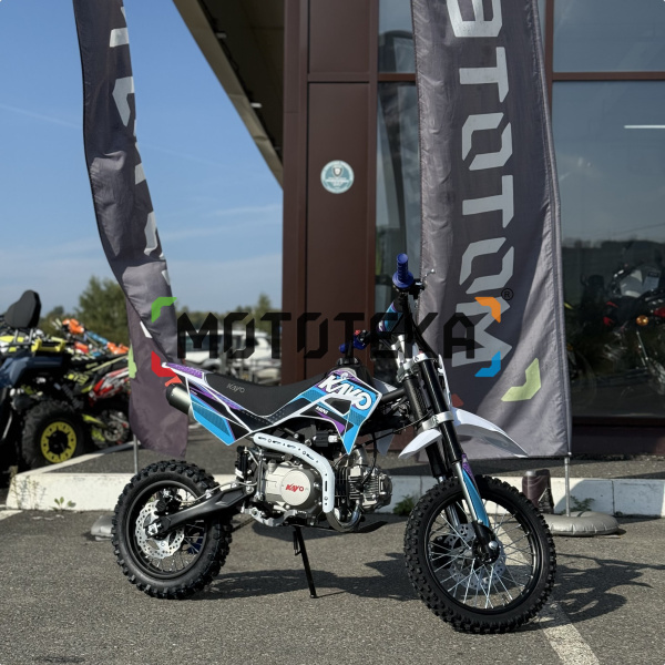Питбайк KAYO (Кайо) MINI К125EM 14/12 (механ. сцепл., эл. стартер 2024г.) | Мототека