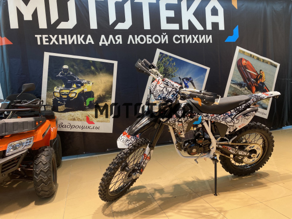 Мотоцикл кроссовый / эндуро BSE (БСЕ) Z10 L Graffiti White (030) | Мототека
